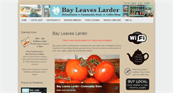 Desktop Screenshot of bayleaveslarder.co.uk